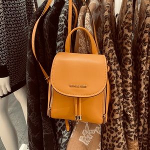 Michael Kors Backpack Bag Phoebe XS Flap Drawstring Backpack Honeycomb New